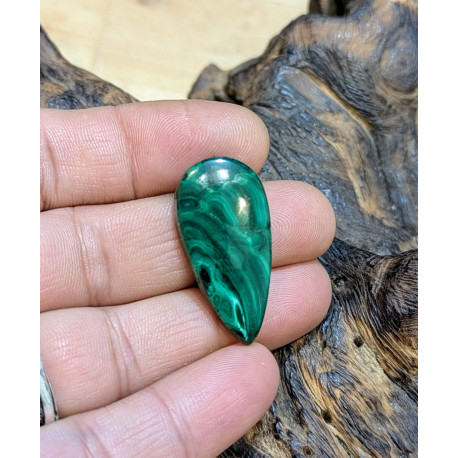 CABOCHON MALACHITE GOCCIA